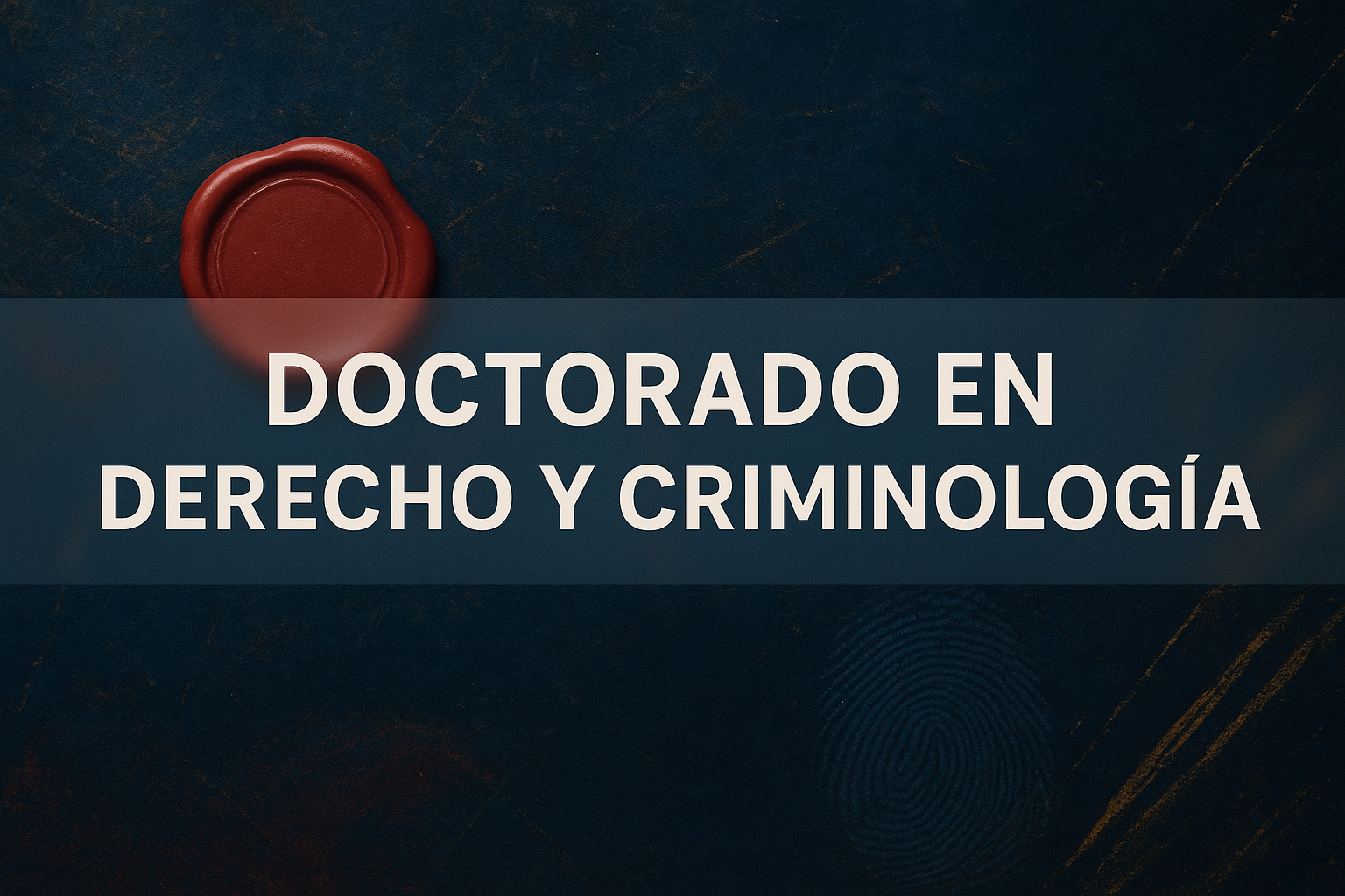 Doctorado en Derecho y Criminología